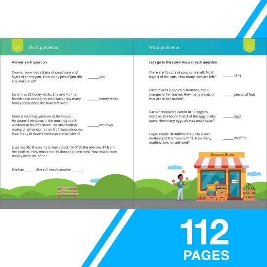 IXL Subtraction 2nd Grade Math Workbook, Mathematics Book for Kids Age 7-8 Covering How to Subtract 2 and 3 Digit Numbers, Subtracting Strategies and Facts, and More {3}