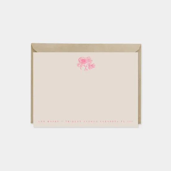 Paeonia Moutan Botanical Note Cards II {1}