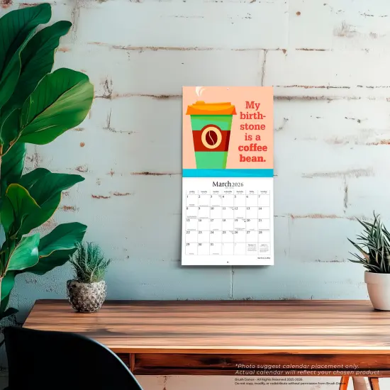 But First Coffee | 2026 7 x 14 Inch (Hanging) Monthly Mini Wall Calendar {5}