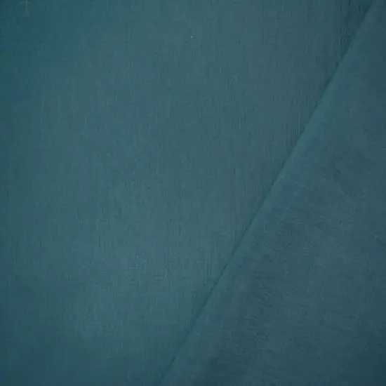 Deep Teal Rayon-Poly Semi-Sheer Woven Fabric By the Yard {2}