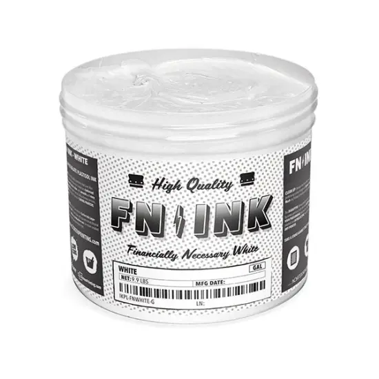 FN-INK Plastisol Screen Printing Ink White {1}