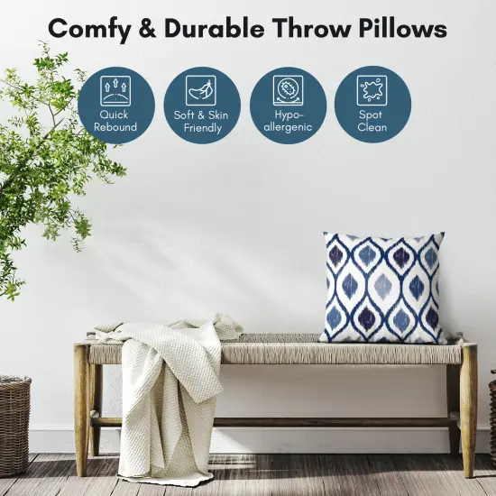 Americanflat Diamond Pattern Design Throw Pillow with Premium Polyester {8}