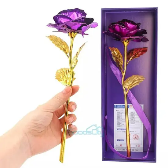 Mother's Day Mom Gifts 24K Gold Plated Rose Flowers Gifts for Mom Wife Grandma {1}