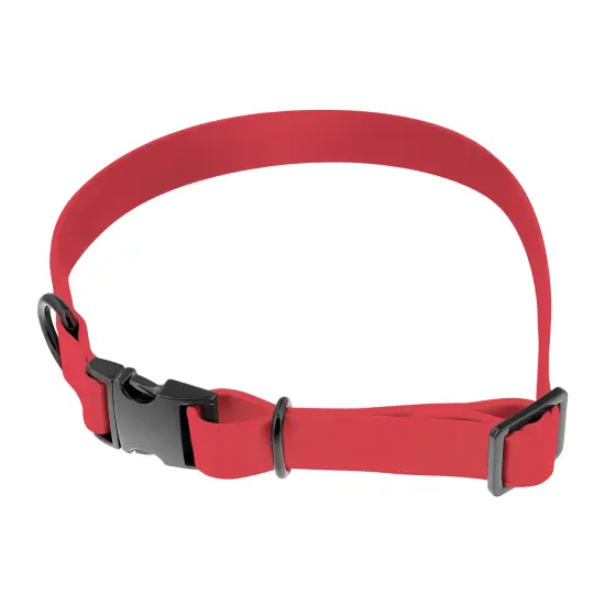 MiMu Small Silicone Dog Collar - Pink 17in Stylish Dog Collar with Clasp Buckle {3}