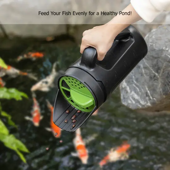 Gardenised Handheld Seed Spreader Versatile Lawn & Garden Tool Adjustable Shaker for Fertilizer Grass Seed Salt Ice Melt Deicer Growth Enhancer & Fish Feed Ideal for Landscaping Sports Fields & Yard {4}