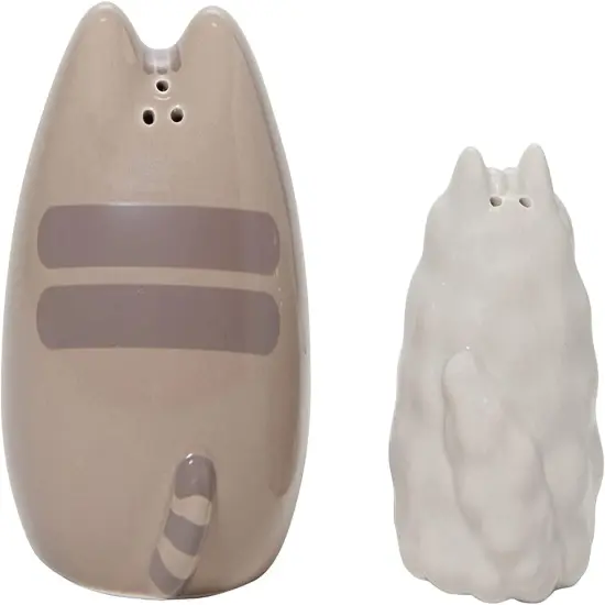 Pusheen and Stormy Ceramic Salt and Pepper Shakers {3}