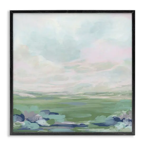 Stupell Industries Faded Grassland View Framed Giclee Wall Art Design by June Erica Vess {1}