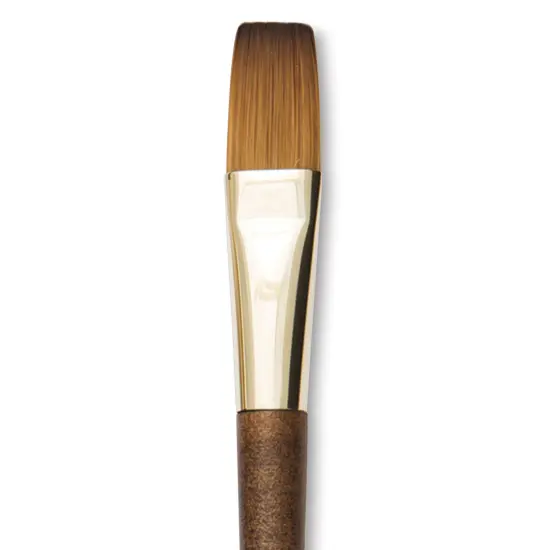 Isabey Vintage Isaqua Synthetic Brush - Long Flat, Size 8, Short Handle {1}