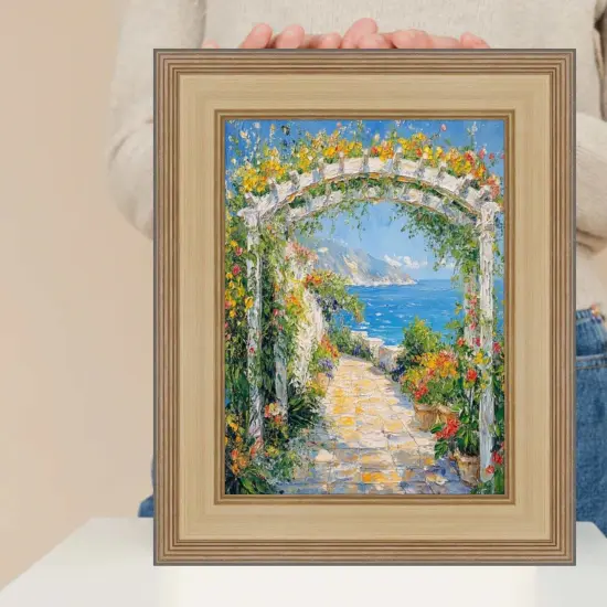 Wide Antique Silver Gold Wash Picture Frame 11x14 frame {2}