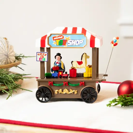 Northlight LED Lighted and Animated Toy Shop Christmas Village Piece - 5" Multi {1}