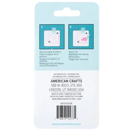 We R Precision Press Stencil Clip-Blue {5}