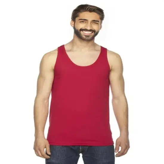 American Apparel&reg; Unisex Fine Jersey Tank - 2408 Black {4}