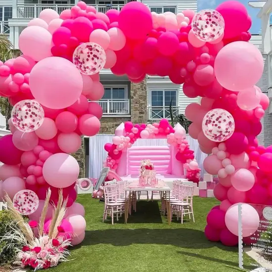 65pcs Hot Pink Balloons (Pink) {5}