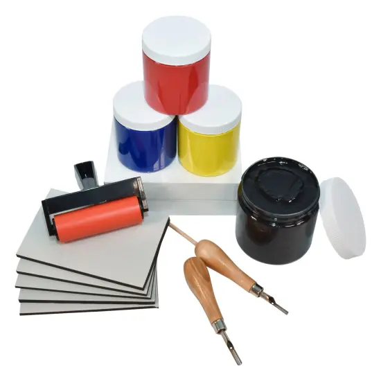 Sax Karve Majik Latex-Free Printmaking Classroom Kit, 112 Pieces {3}