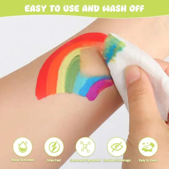 44 Color Face Painting Kit(	44 Colors With artist Brush Set) {4}