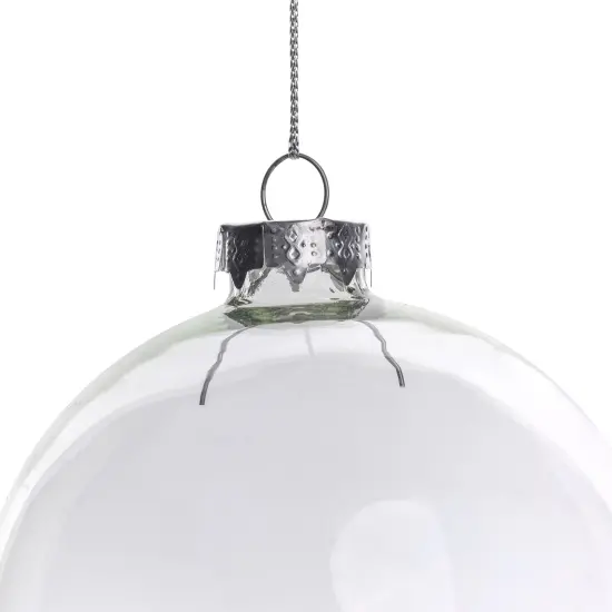 Northlight Shiny Glass Ball Christmas Ornaments - 2.5" (65mm) - Clear - 9ct {5}