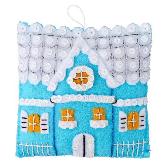 Bucilla Felt Ornaments Applique Kit Set Of 6-Toyland Treasures {5}