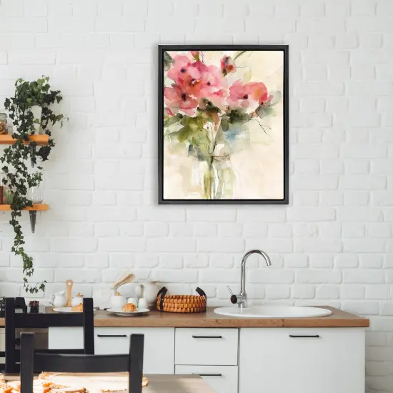 Stupell Industries Abstract Blended Pink Bouquet Floating Frame, design by Carol Robinson {2}