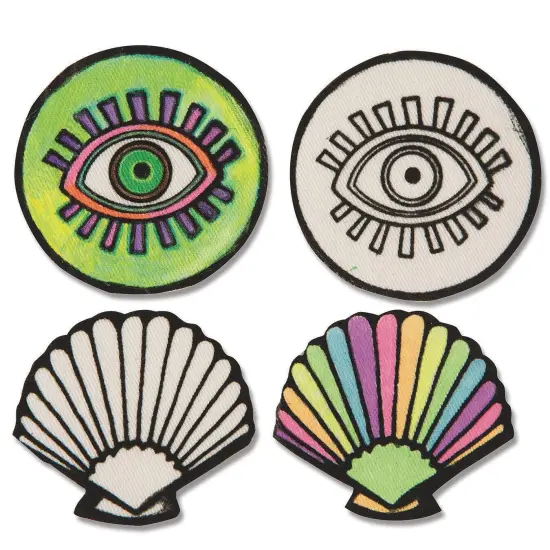 Velvet Art Iron-On Patches to Color (Pack of 100) {4}