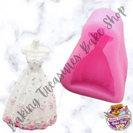 Mannequin dress flower silicone mold {1}