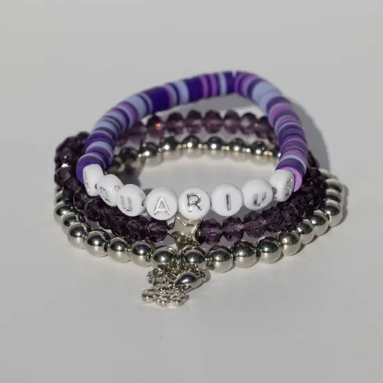 Jewelry Made By Me Zodiac Bracelet Kit-Aquarius {3}