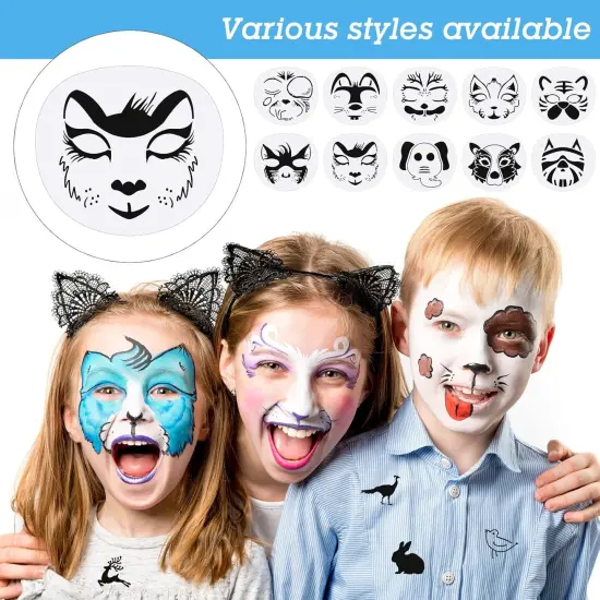 52 Pcs Face Paint Stencils(Animal Style) {3}