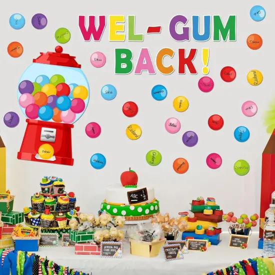 Back to School Bulletin Board Decorations - Gumball {5}