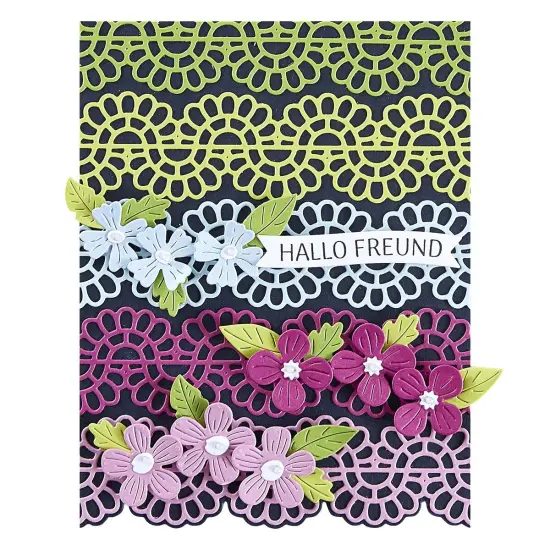 Spellbinders BetterPress Plate & Die Set -German Sentiments {4}