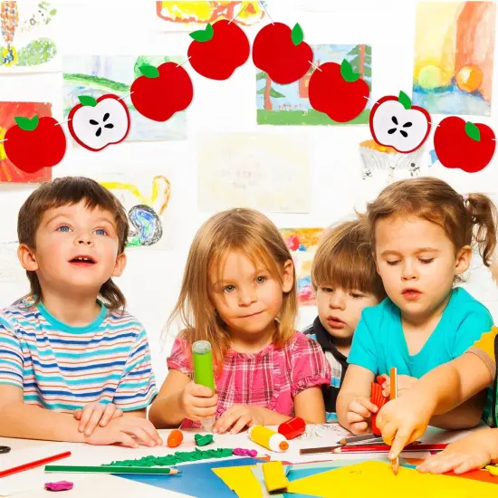 2Pcs 8.2Ft Back to School Felt Banner {4}