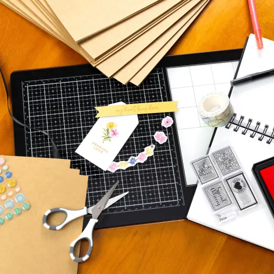 Harmony Hues 65# Cardstock 12"X12" 50/Pkg-Kraft {4}