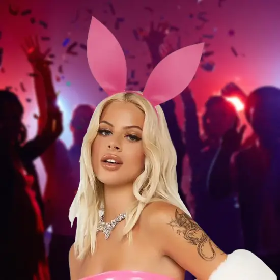 Bunny Ears Adult Costume Headband | Pink {4}