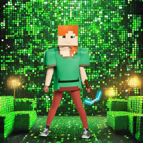 Minecraft Plastic Pickaxe Costume Accessory {5}