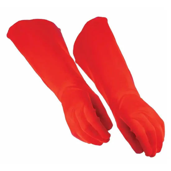 Superhero Red Gauntlet Costume Gloves Child {1}