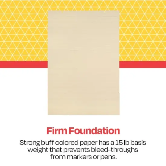 School Smart Manila Tag Ruled Chart Paper, Jumbo, 36 x 24 Inches, 100 Sheets {3}