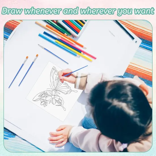 Pre Printed Canvases, 9 PCS Butterfly Painting Canvas 7.87 * 7.87&rdquo; Butterfly Floral Themed Painting Canvas 9Pcs-Butterfly {4}