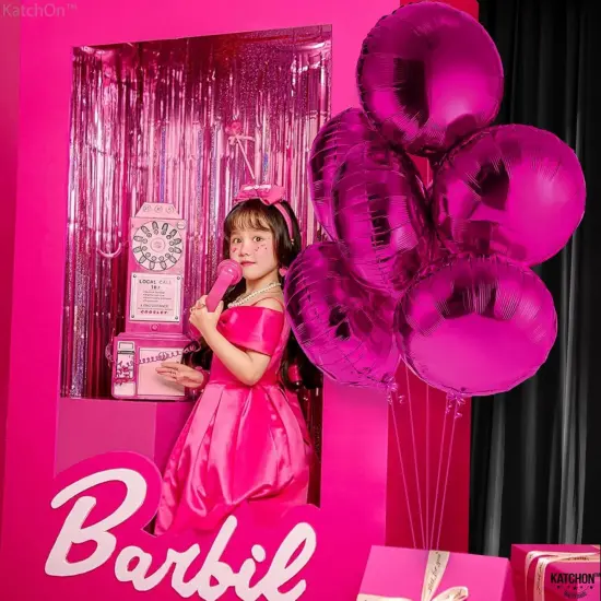 Big Hot Pink Round Balloon - 18 Inch(Hot Pink) {3}