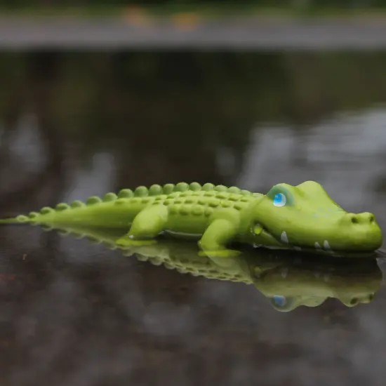 HABA Little Friends Crocodile - 7" Chunky Plastic Zoo Animal Toy Figure Multicolor {5}