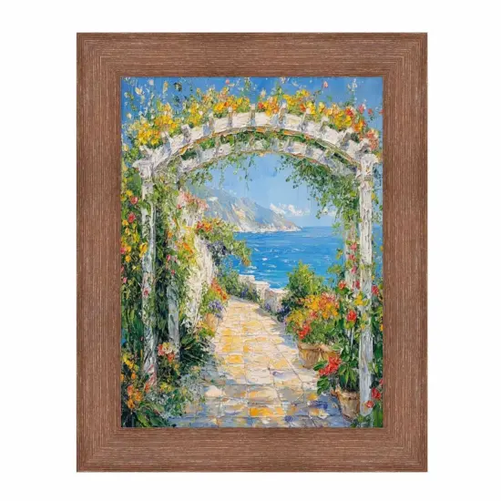 Rust Brown Grain Barnwood Picture Frame 40x50 frame {6}