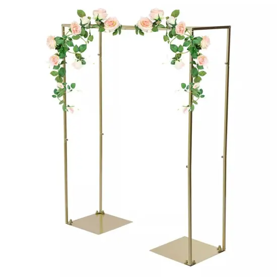 For Wedding Brithday Party Decor 1.2m Metal Flower Stand Gold Metal Wedding Arch {2}