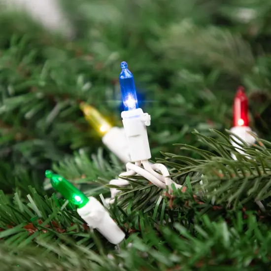 Northlight LED Mini Christmas Lights - Multi-Color - 11.25' White Wire - 35ct {4}