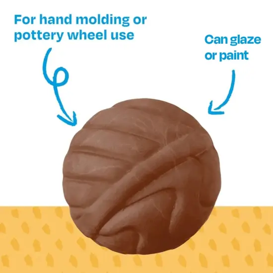 Sax Low Fire Earthenware Clay, Red, 50 Pounds {6}