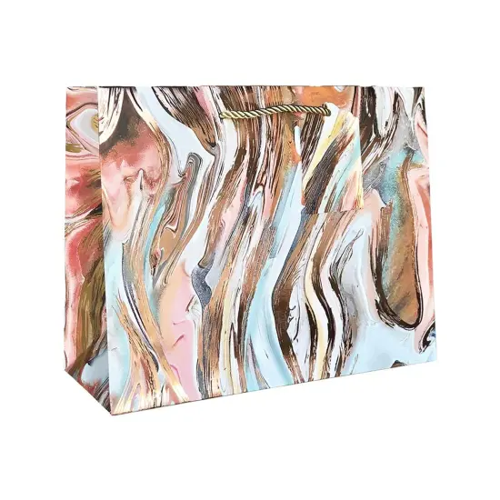 Patterned Gift Bags 10" X 5" X 12 1/2" Sturdy Recycled Paper Bags {1}