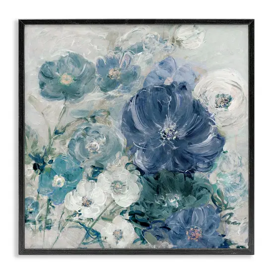 Stupell Industries Painterly Brushed Flowers Framed Giclee Wall Art Design by Sally Swatland {1}