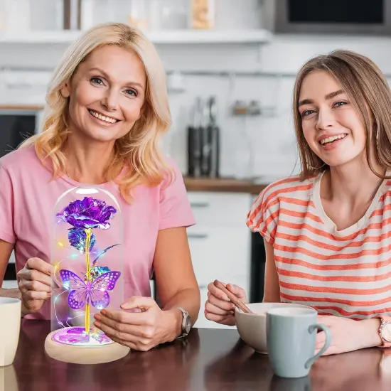 Purple Butterfly Flowers {3}