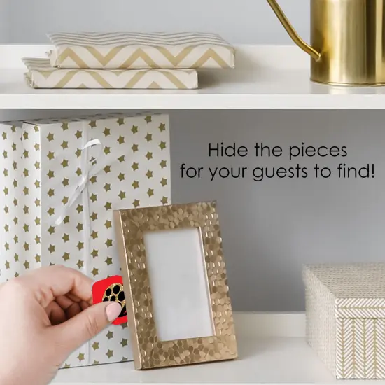 Big Dot of Happiness Red Carpet - Movie Night Party Scavenger Hunt - 1 Stand and 48 Game Pieces - Hide and Find Game {4}