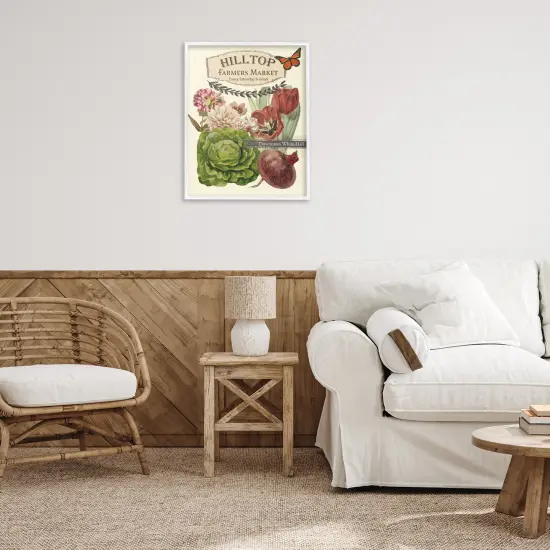 Stupell Industries Rustic Farmers Market Goods Framed Giclee Wall Art Design by Grace Popp {2}