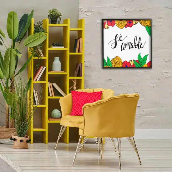 Stupell Industries S&eacute; Amable Florales Tropicales Framed Giclee Art Black Framed {2}