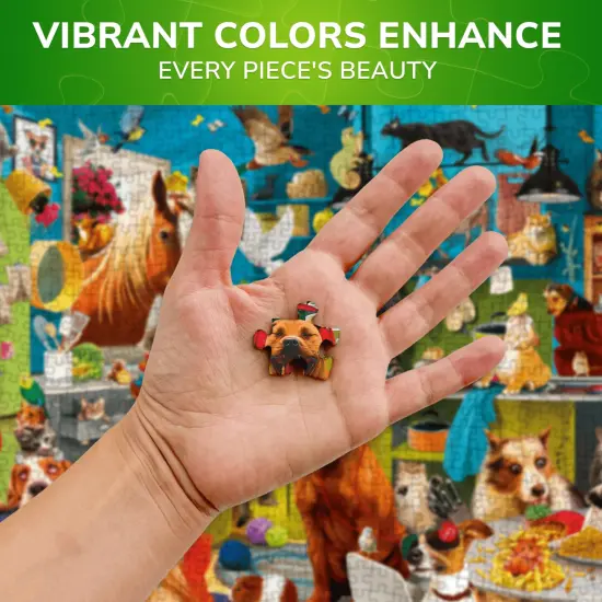 QUOKKA Jigsaw Puzzles 1000 Pieces for Adults - Puzzles for Men and Women - Funny Animals for Kids Ages 8-12 - Animals Party {4}