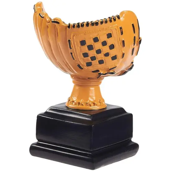 Baseball Glove Trophy - Baseball Sports Award - Award Recognition for Baseball Players, Pitchers, Coaches for Kids Sports Tournaments, Competitions - Resin, 5.75 X 4.5 X 4 inches {5}