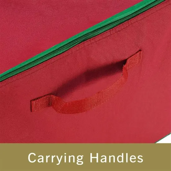 Christmas Ornament Storage Chest Holds 75 Balls w/Dividers Stackable 16 Inches {2}